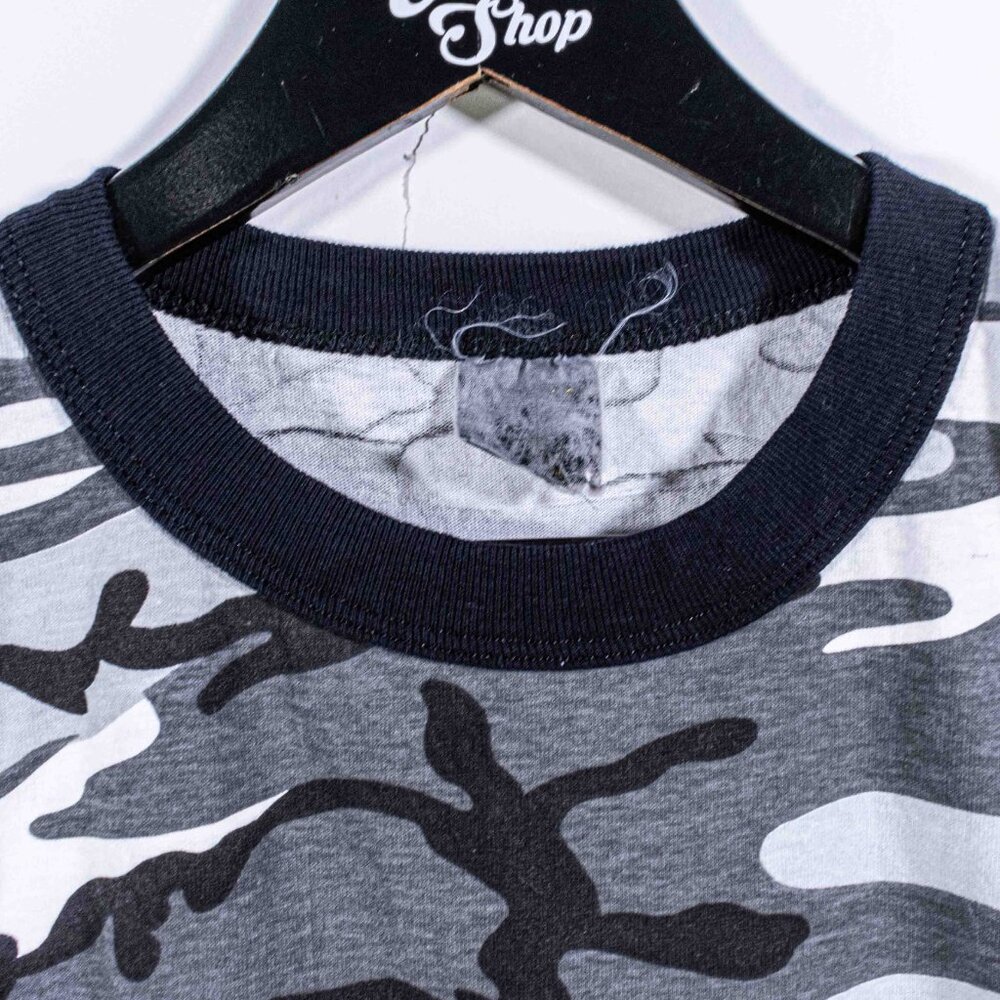 Rothco Military Gray Camo T-Shirt Made In Usa Sin… - image 2